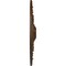 Ekena Millwork Naple Ceiling Medallion (Fits Canopies up to 3 3/8"), 37 1/2"OD x 3 3/8"P, Root Beer Crackle CM37NARBC - alternate 3